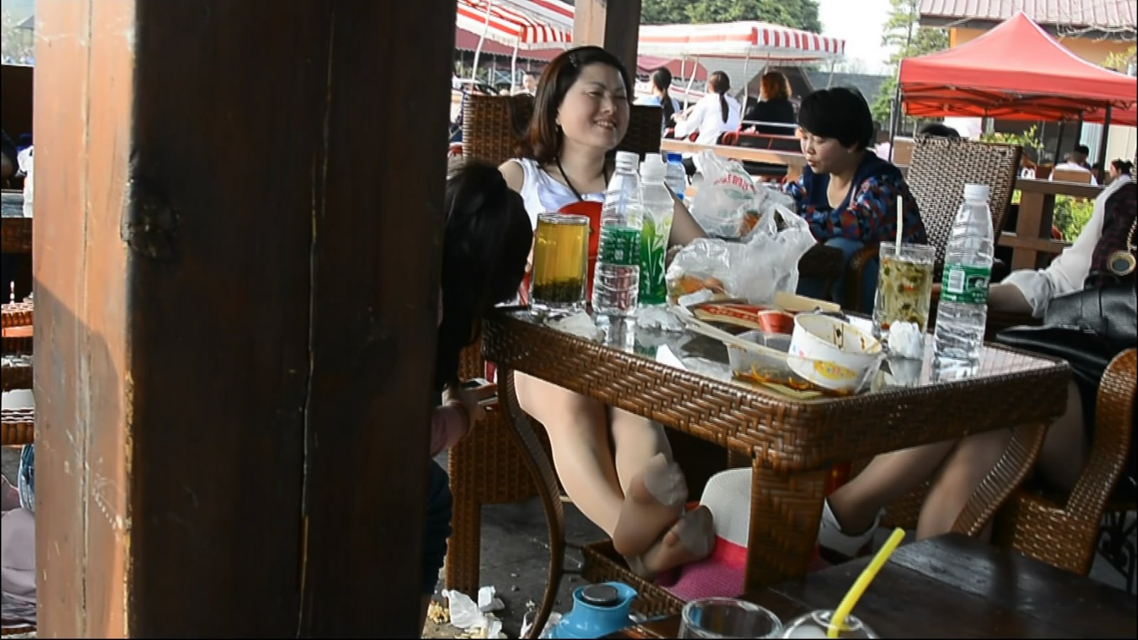 Beautiful and Rich Woman Enjoy a Weekend.